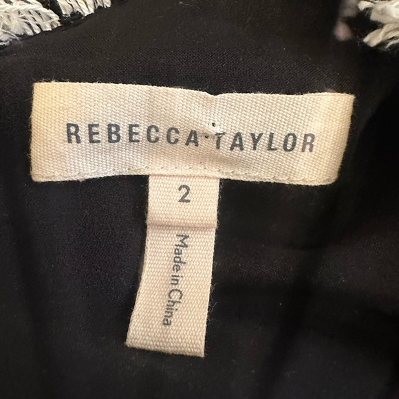 Rebecca Taylor Elegant Black Tweed Dress gossip girl Chanel size 2 - Picture 2 of 6